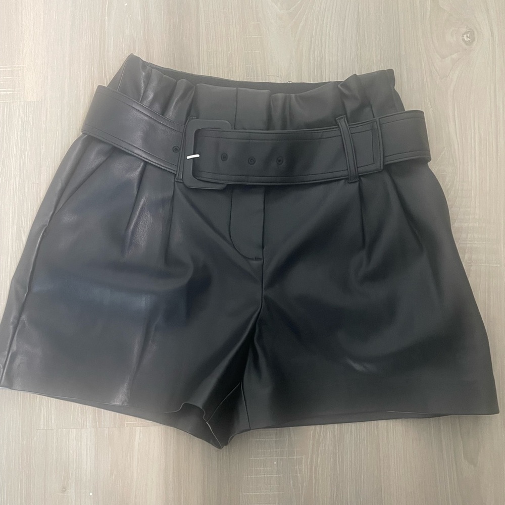Express Vegan Leather Shorts